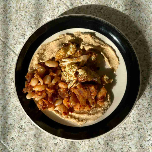Roasted Cauliflower and Aleppo White Beans