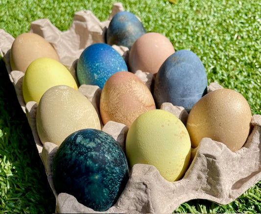 Naturally Dyed Easter Eggs