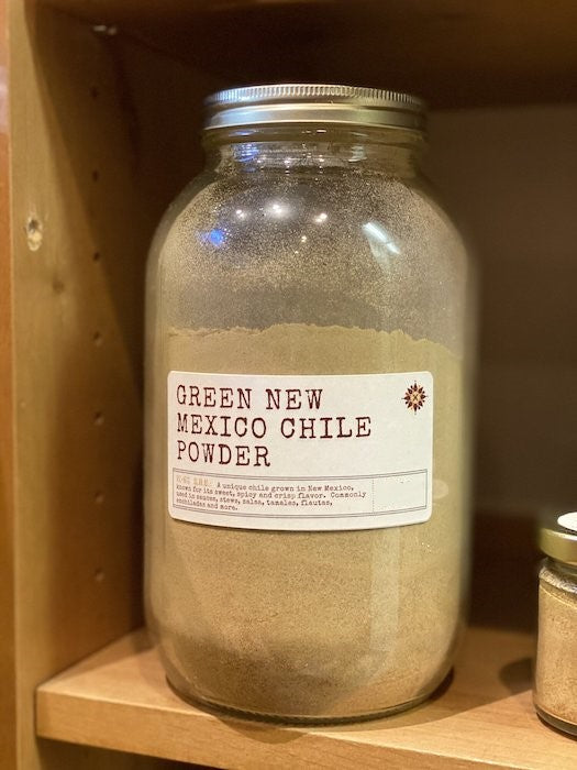 Green New Mexico Chile Powder Sweet and Spicy Flavor from New Mexico
