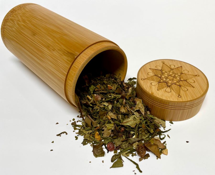 Laser Etched Tea Cansiter