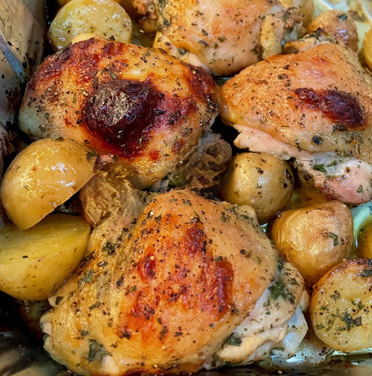 Green Goddess Chicken and Potatoes