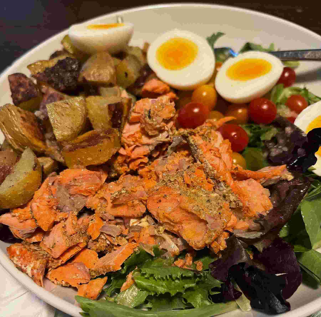Salmon Nicoise Salad with Dijon Vinagrette