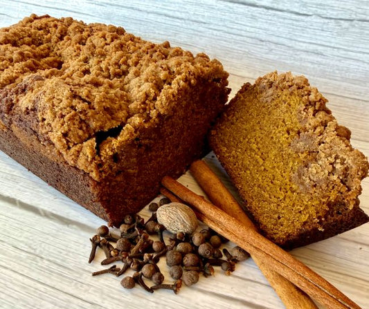 Pumpkin Spice Loaf with Streusel Topping
