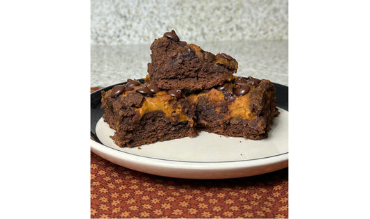 Vegan Pumpkin Spice Brownies