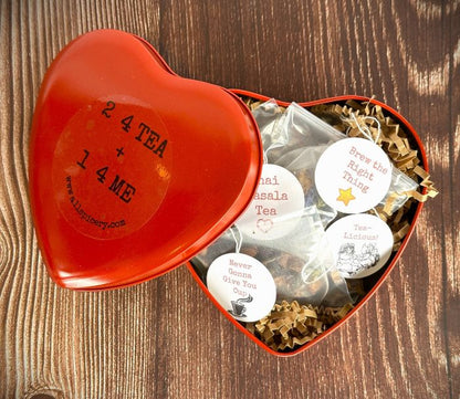 2_4  TEA + 1_4  ME Heart Tin