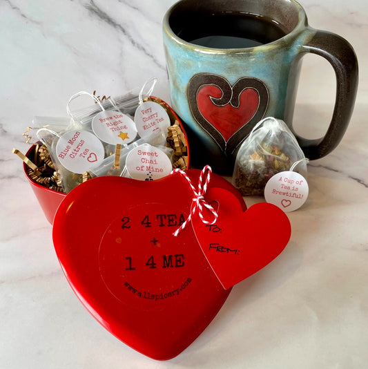 2_4  TEA + 1_4  ME Heart Tin