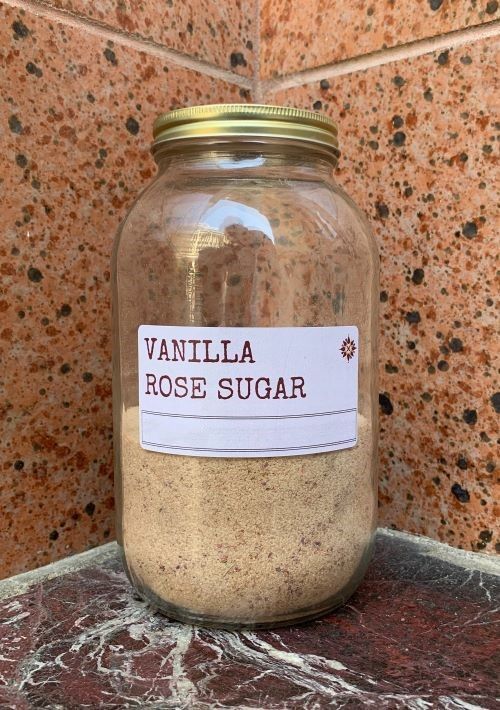 Vanilla Rose Sugar: Floral Elegance for Sweet Delights – Allspicery